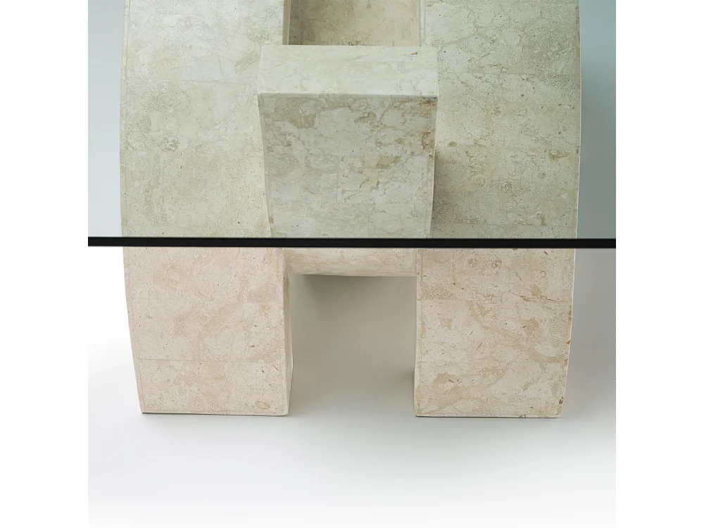 Connectio, Tavolino da salotto Beige (70cm X 120cm H. 41cm)| Duzzle