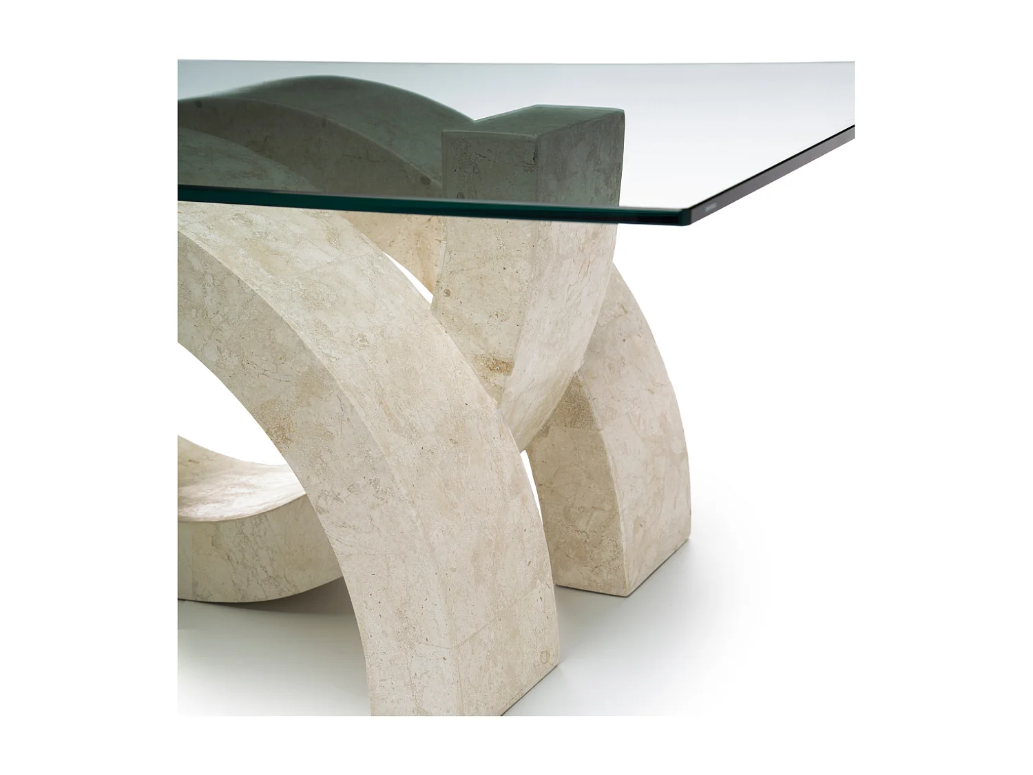 Connectio, Tavolino da salotto Beige (70cm X 120cm H. 41cm)| Duzzle