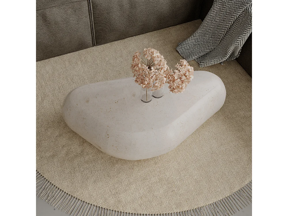 Petrus, Tavolino da salotto Beige (123cm X 74cm H. 27cm)| Duzzle