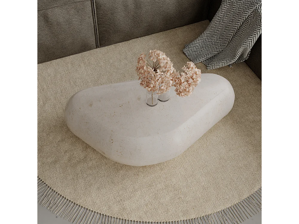 Petrus, Tavolino da salotto Beige (123cm X 74cm H. 27cm)