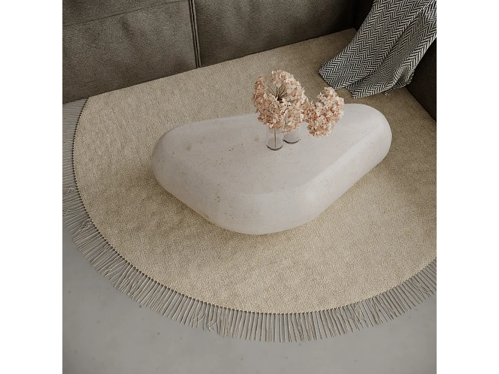 Petram, Tavolino da salotto Beige (98cm X 52cm H. 27cm)| Duzzle