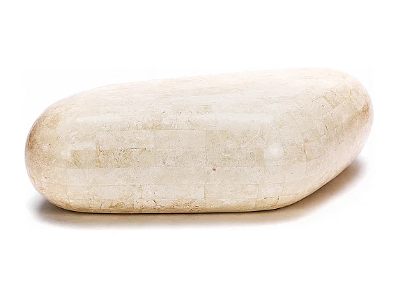 Petram, Tavolino da salotto Beige (98cm X 52cm H. 27cm)