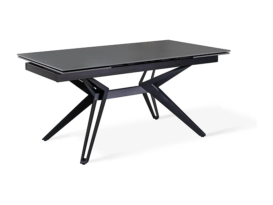 Tavolo da pranzo allungabile in ceramica grigio vintage Iulius 160-240x90 cm fino a 10 posti | Duzzle