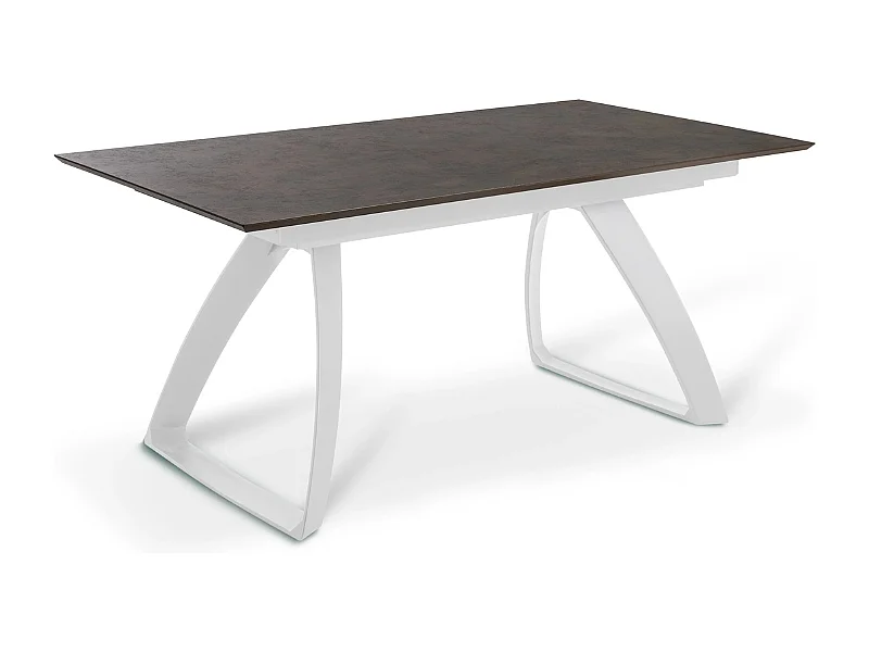 Grayson, Tavolo allungabile con top in HPL su MDF Ruggine (90cm X 170/270cm H. 76cm)