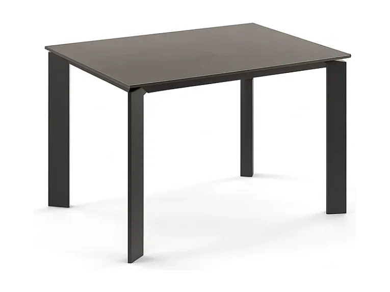 Tavolo da pranzo allungabile in ceramica effetto marmo grigio Task 120-170x80 cm fino a 8 posti | Duzzle