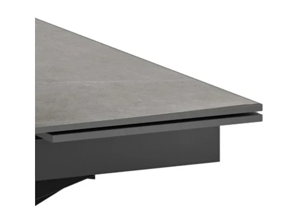 Tavolo da pranzo allungabile in ceramica effetto marmo grigio Iulius 160-240x90 cm fino a 10 posti | Duzzle