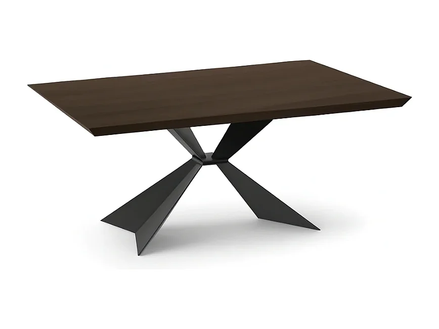 Tavolo da pranzo allungabile in legno impiallacciato rovere termocotto Taurus 200-300x100 cm fino a 12 posti Made in Italy | Duzzle