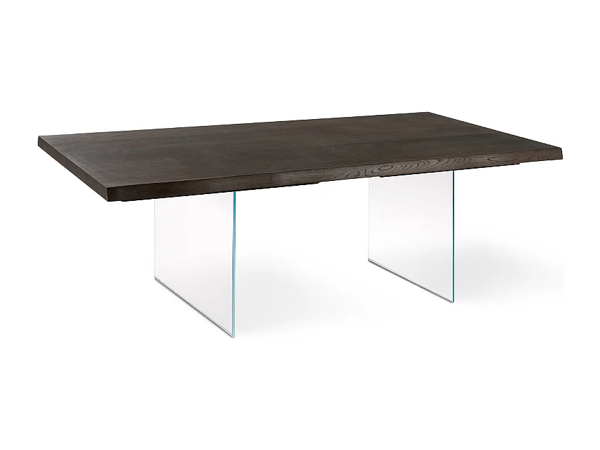 Tavolo da pranzo allungabile in legno impiallacciato rovere termocotto Forest 200-300x100 cm fino a 12 posti Made in Italy | Duzzle