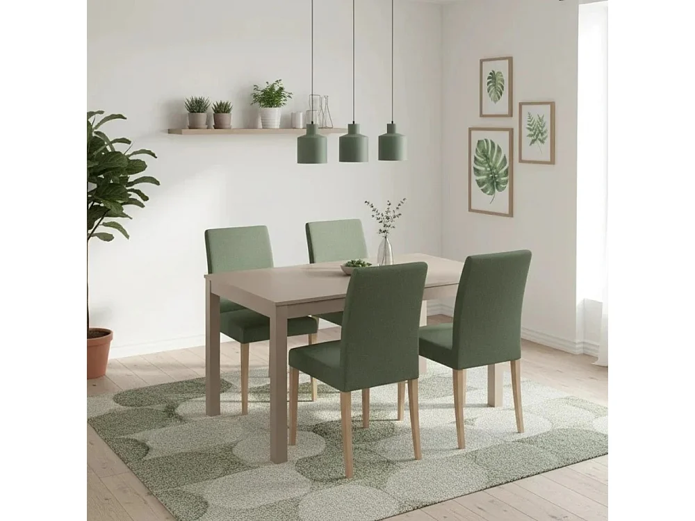 Tavolo da pranzo allungabile tortora Belfort 130-210x80 cm fino a 8 posti Made in Italy | Duzzle