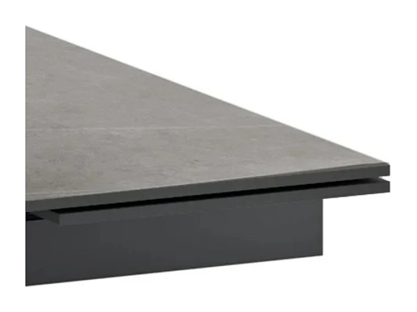 Tavolo da pranzo allungabile in ceramica effetto marmo grigio Caesar 160-240x90 cm fino a 10 posti | Duzzle