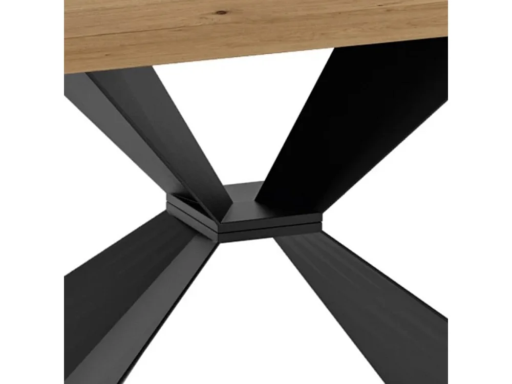 Tavolo da pranzo allungabile in legno impiallacciato rovere naturale Taurus 200-300x100 cm fino a 12 posti Made in Italy | Duzzle