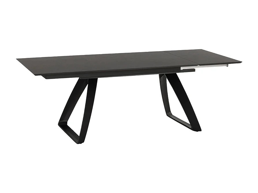 Tavolo da pranzo allungabile in HPL grigio scuro Grayson 170-270x90 cm fino a 12 posti Made in Italy | Duzzle