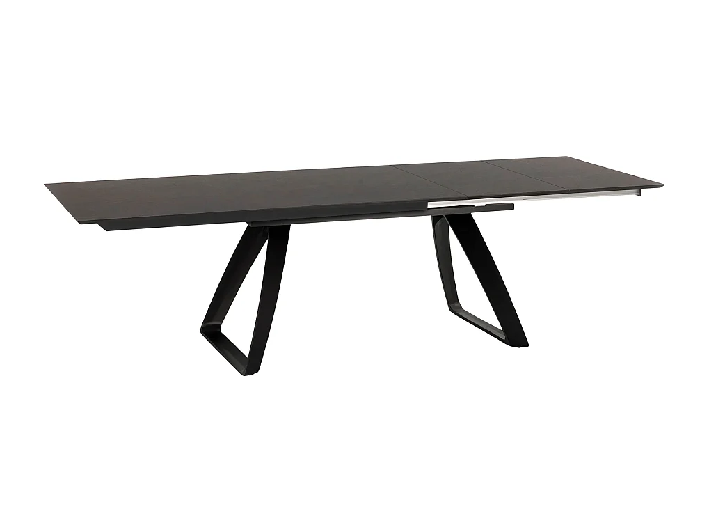 Tavolo da pranzo allungabile in HPL grigio scuro Grayson 170-270x90 cm fino a 12 posti Made in Italy | Duzzle