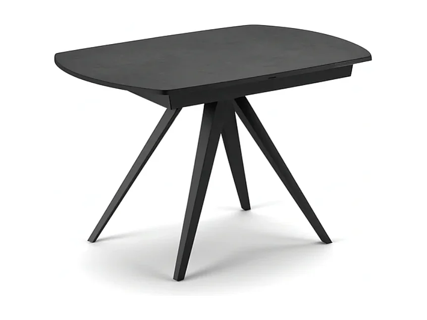 Tavolo da pranzo allungabile in ceramica effetto cemento grigio Spin 140-200x90 cm fino a 8 posti | Duzzle