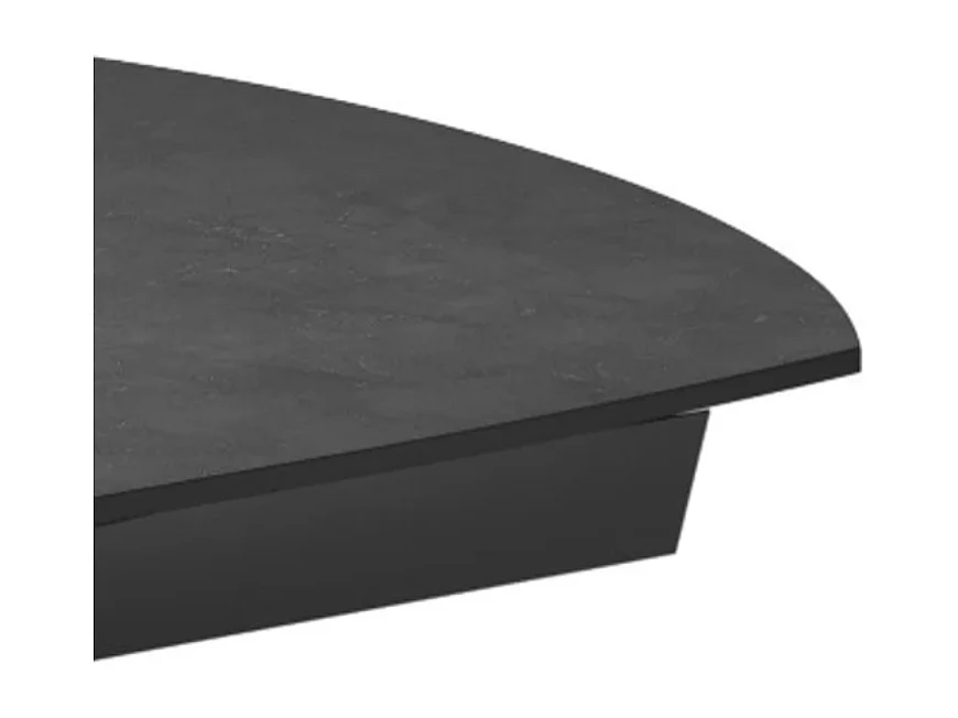 Tavolo da pranzo allungabile in ceramica effetto cemento grigio Spin 140-200x90 cm fino a 8 posti | Duzzle