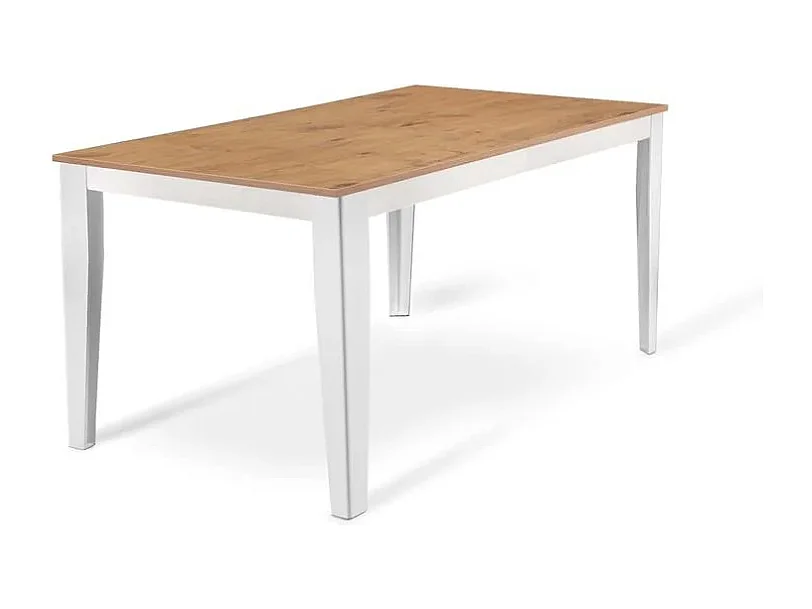 Moon,  Tavolo allungabile con top in melaminico Rovere (80cm X 130/290cm H. 76cm) Made in Italy