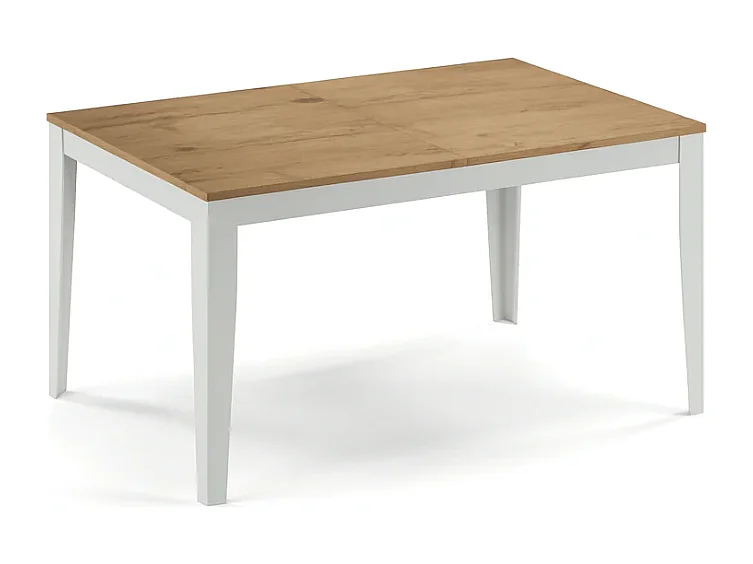 Tavolo da pranzo allungabile effetto rovere naturale naturale Moon 156-316x90 cm fino a 12 posti Made in Italy | Duzzle
