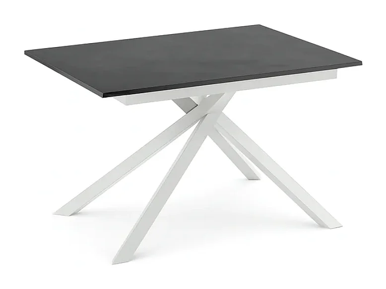 Tavolo da pranzo allungabile effetto cemento grigio Pluto 140-190x90 cm fino a 8 posti Made in Italy | Duzzle