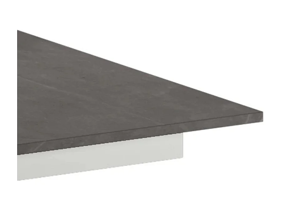 Tavolo da pranzo allungabile effetto cemento grigio Pluto 140-190x90 cm fino a 8 posti Made in Italy | Duzzle