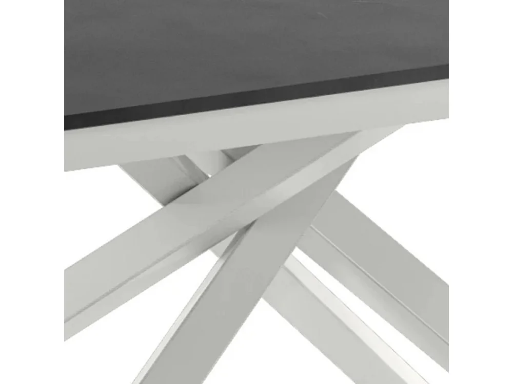 Tavolo da pranzo allungabile effetto cemento grigio Pluto 140-190x90 cm fino a 8 posti Made in Italy | Duzzle