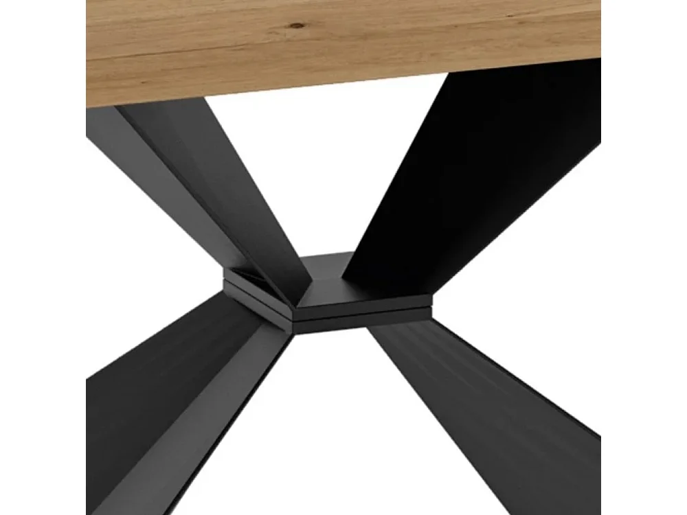 Tavolo da pranzo allungabile in legno impiallacciato rovere naturale Taurus 160-240x90 cm fino a 10 posti Made in Italy | Duzzle