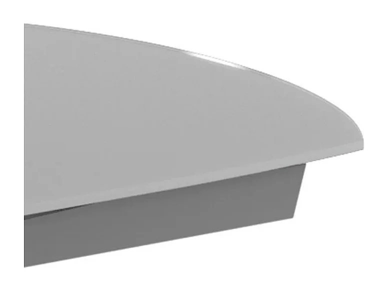 Float, Tavolo allungabile con top in vetro Grigio (90cm X 120/180cm H. 76cm)