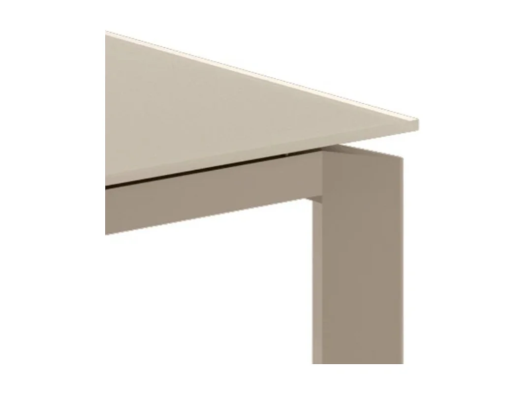 Tavolo da pranzo allungabile in vetro temperato tortora Function 120-170x80 cm fino a 8 posti | Duzzle