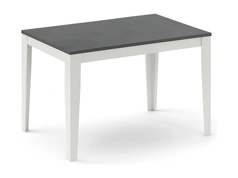 Moon,  Tavolo allungabile con top in melaminico Cemento grigio (80cm X 130/290cm H. 76cm) Made in Italy