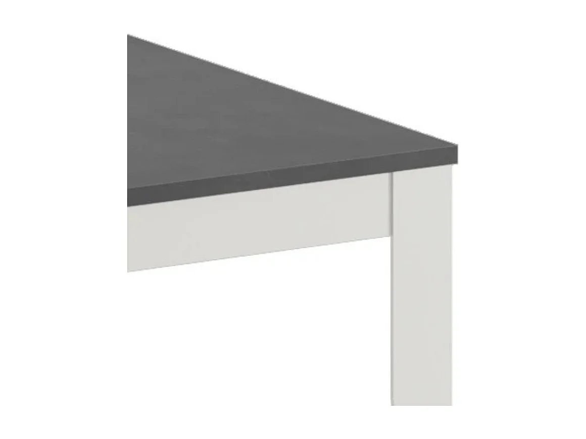 Moon,  Tavolo allungabile con top in melaminico Cemento grigio (80cm X 130/290cm H. 76cm) Made in Italy