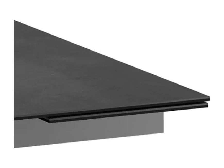 Tavolo da pranzo allungabile in ceramica grigio Guernica 160-240x90 cm fino a 10 posti | Duzzle
