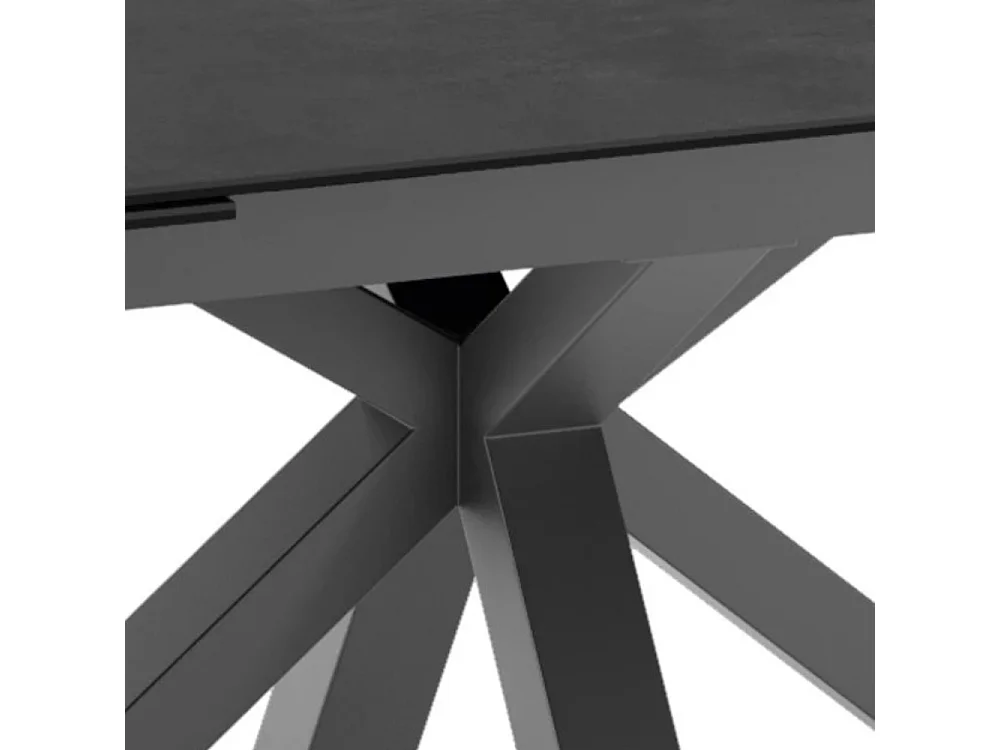 Tavolo da pranzo allungabile in ceramica grigio Guernica 160-240x90 cm fino a 10 posti | Duzzle