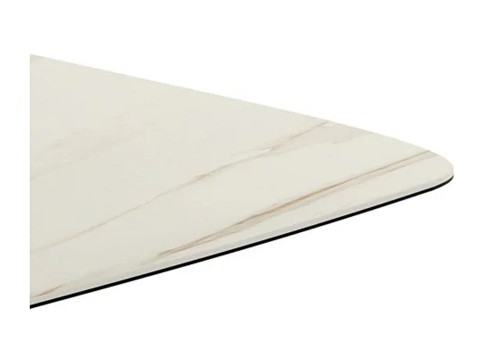 Tavolo da pranzo allungabile in ceramica su vetro effetto marmo calacatta Cruise 200-280x100 cm fino a 10 posti | Duzzle