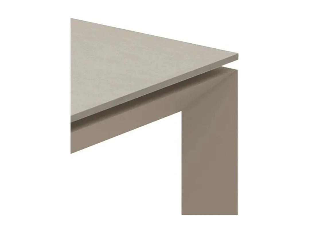 Tavolo da pranzo allungabile in ceramica sabbia Linear 140-220x90 cm fino a 10 posti | Duzzle