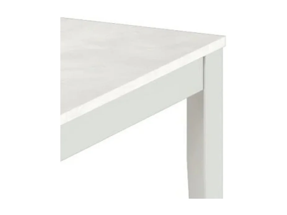 Moon,  Tavolo allungabile con top in melaminico Cemento bianco (90cm X 156/ 316cm H. 76cm) Made in Italy