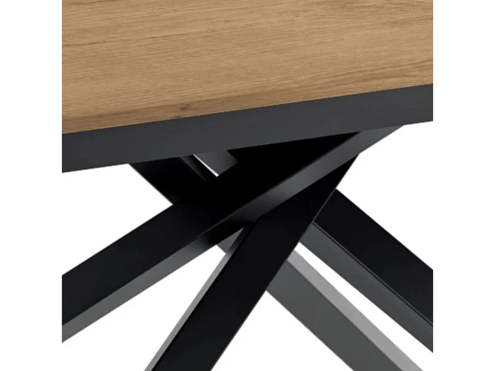 Tavolo da pranzo allungabile effetto rovere naturale naturale Pluto 140-190x90 cm fino a 8 posti Made in Italy | Duzzle