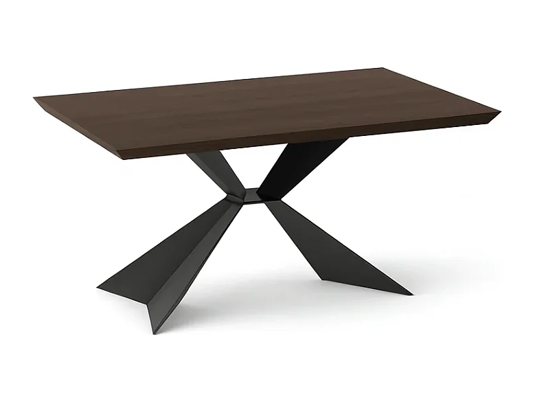 Tavolo da pranzo allungabile in legno impiallacciato rovere termocotto Taurus 160-240x90 cm fino a 10 posti Made in Italy | Duzzle