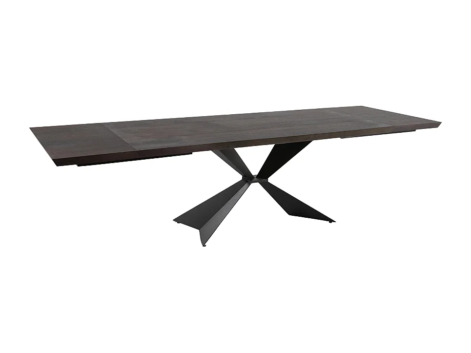 Tavolo da pranzo allungabile in legno impiallacciato rovere termocotto Taurus 160-240x90 cm fino a 10 posti Made in Italy | Duzzle