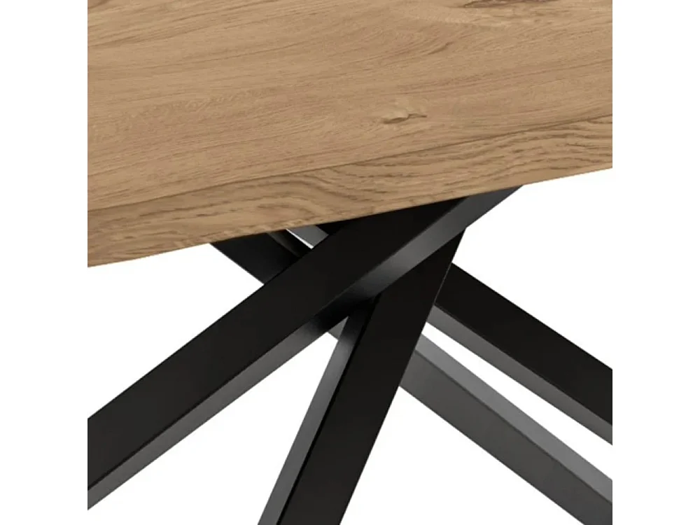 Tavolo da pranzo allungabile in legno impiallacciato rovere naturale Blake 160-240x90 cm fino a 10 posti Made in Italy | Duzzle