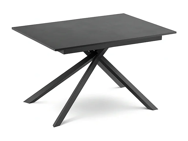Tavolo da pranzo allungabile effetto cemento grigio Pluto 140-190x90 cm fino a 8 posti Made in Italy | Duzzle
