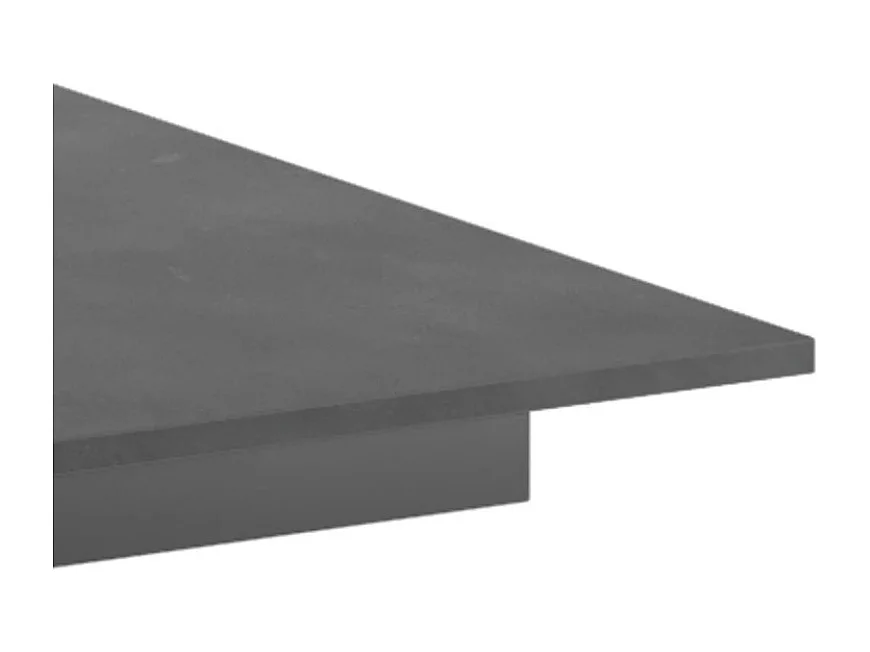 Tavolo da pranzo allungabile effetto cemento grigio Pluto 140-190x90 cm fino a 8 posti Made in Italy | Duzzle