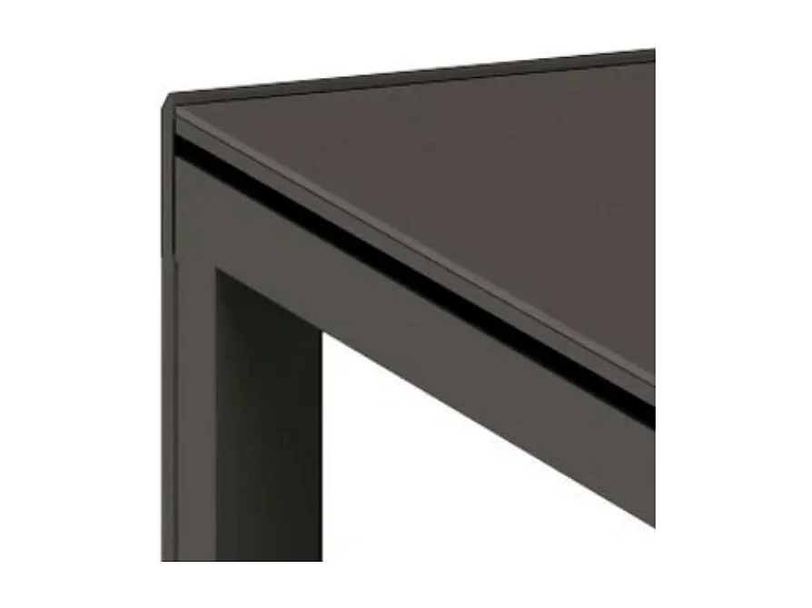 Tavolo da pranzo allungabile in vetro temperato grigio Balmoral 120-350x83 cm fino a 14 posti | Duzzle