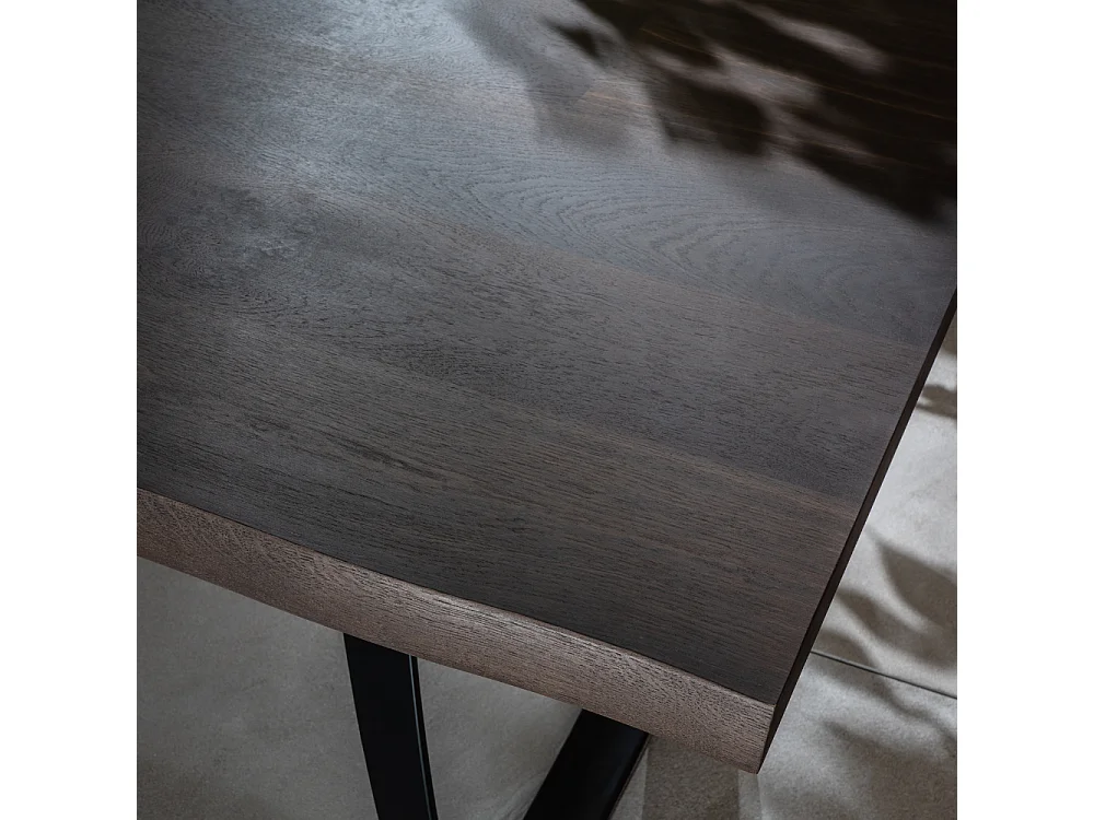 Tavolo da pranzo allungabile in legno impiallacciato rovere termocotto Timber 160-240x90 cm fino a 10 posti Made in Italy | Duzzle