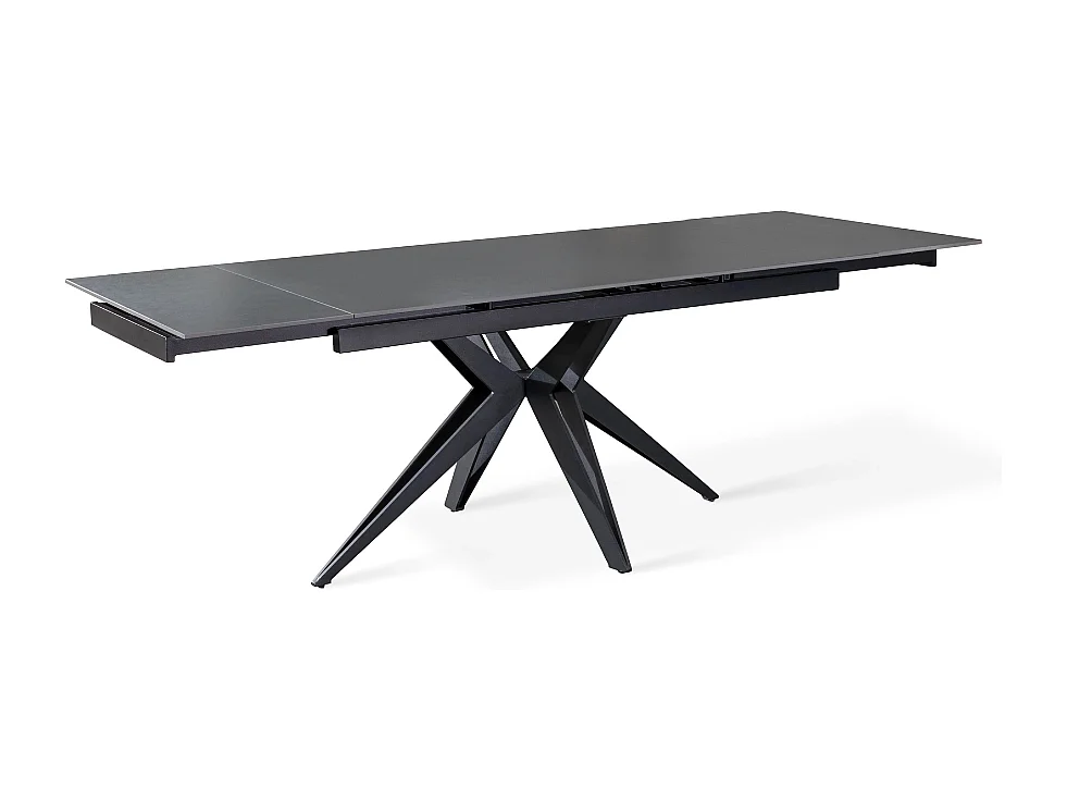 Tavolo da pranzo allungabile in ceramica grigio vintage Caesar 160-240x90 cm fino a 10 posti | Duzzle