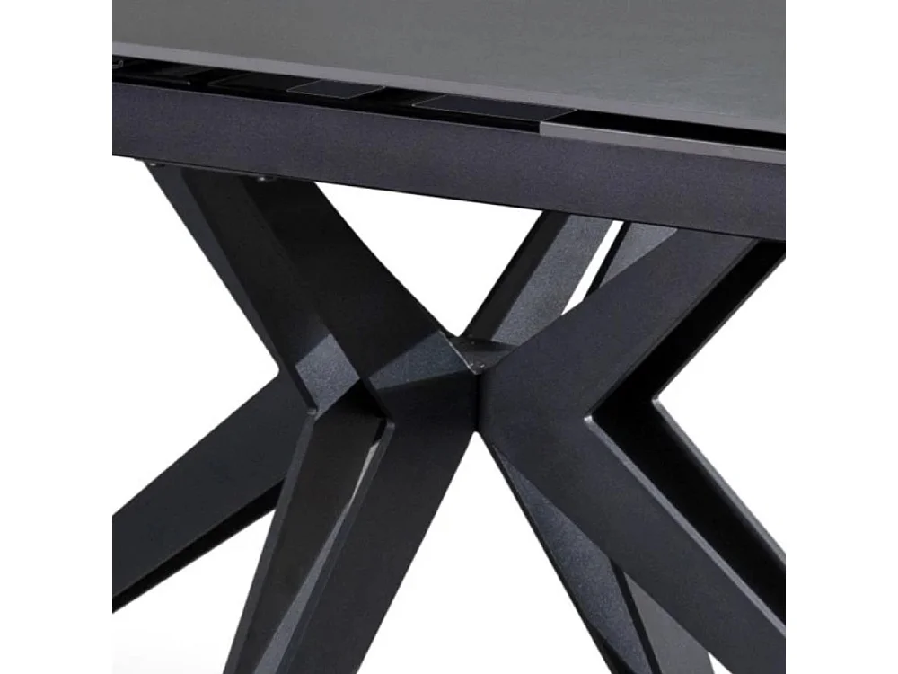 Tavolo da pranzo allungabile in ceramica grigio vintage Caesar 160-240x90 cm fino a 10 posti | Duzzle