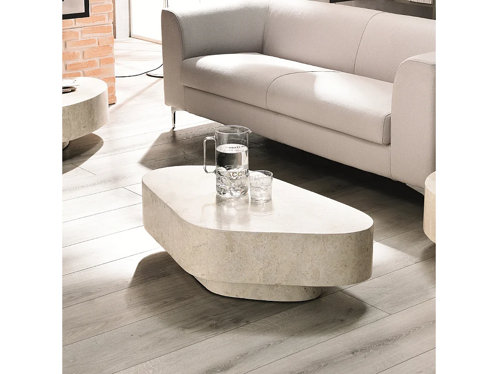 Lyra, Tavolino da salotto Beige (52cm X 100cm H. 28cm)