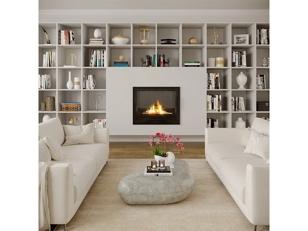 Petrus, Tavolino da salotto Grigio (123cm X 74cm H. 27cm)| Duzzle