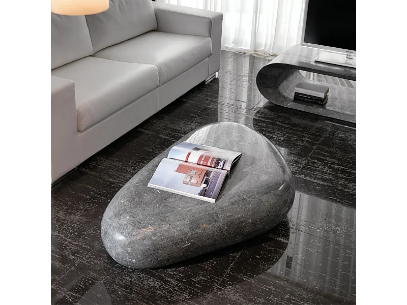 Petrus, Tavolino da salotto Grigio (123cm X 74cm H. 27cm)