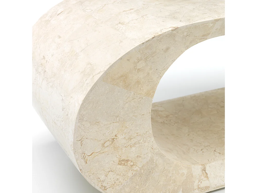 Oris, Tavolino da salotto / Porta tv Beige (35cm X 130cm H. 35cm)| Duzzle