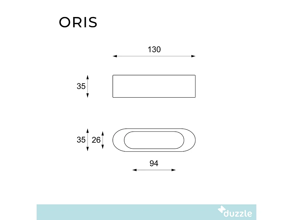 Oris, Tavolino da salotto / Porta tv Beige (35cm X 130cm H. 35cm)| Duzzle