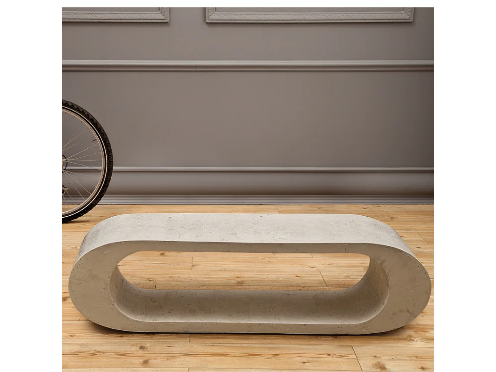 Oris, Tavolino da salotto / Porta tv Beige (35cm X 130cm H. 35cm)